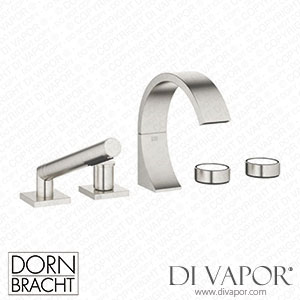 Dornbracht Cyo Five-Hole Bath Mixer for Bath Rim Or Tile Edge Installation - Brushed Platinum Dorn Dv 1268 Spare Parts