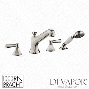 Dornbracht Madison Bath Shower Set for Bath Rim Or Tile Edge Installation - Brushed Platinum Dorn Dv 1270 Spare Parts