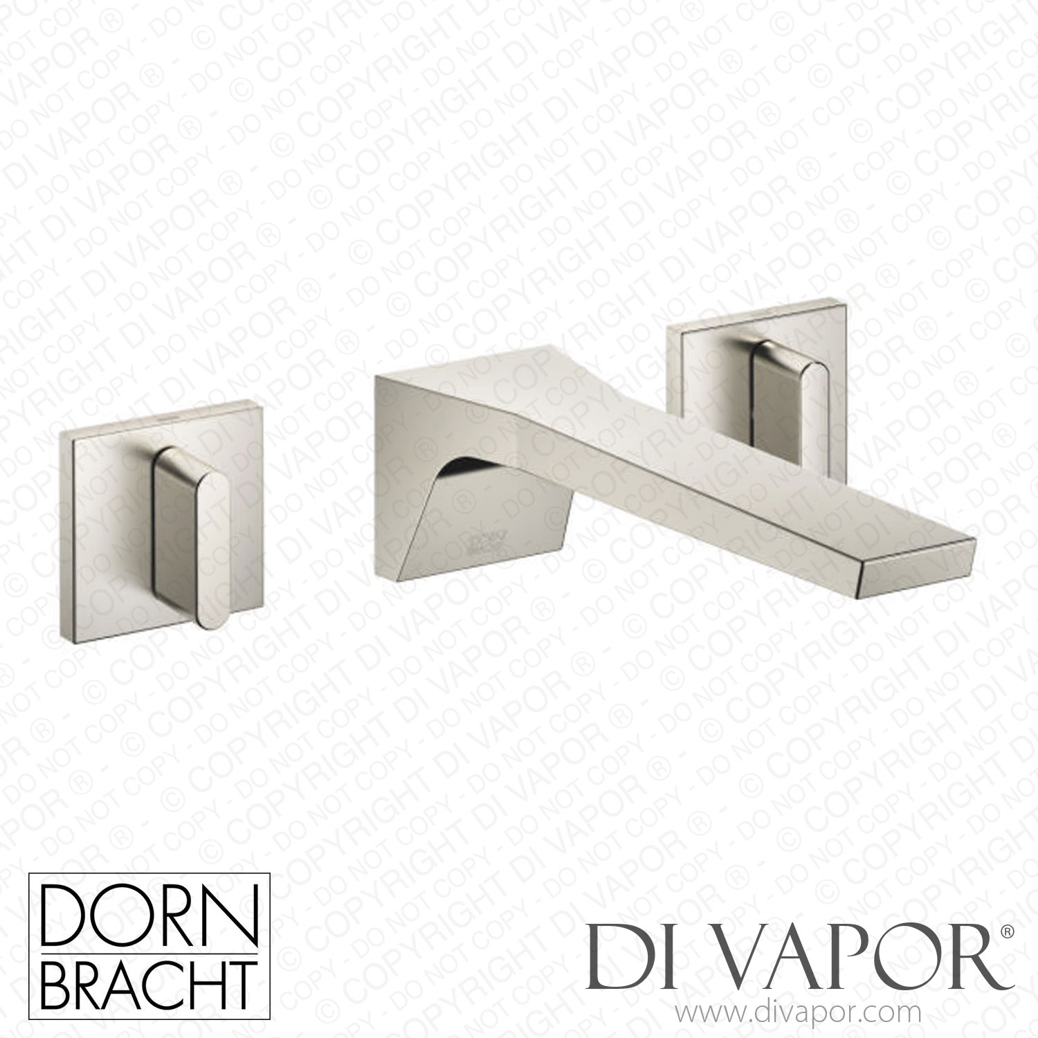 Dornbracht CL.1 Wall-Mounted Basin Mixer without Pop-Up Waste - Brushed  Platinum Dorn Dv 1294 Spare Parts