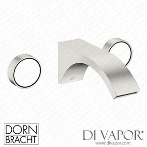 Dornbracht Cyo Wall-Mounted Basin Mixer without Pop-Up Waste - Brushed Platinum Dorn Dv 1295 Spare Parts