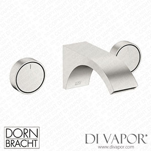Dornbracht Cyo Wall-Mounted Basin Mixer without Pop-Up Waste - Brushed Platinum Dorn Dv 1296 Spare Parts