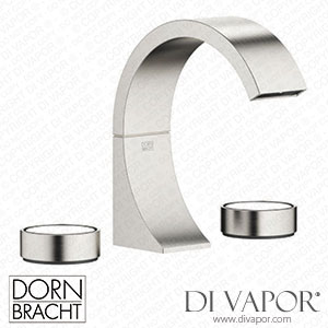 Dornbracht Cyo Three-Hole Basin Mixer with Pop-Up Waste - Brushed Platinum Dorn Dv 1299 Spare Parts