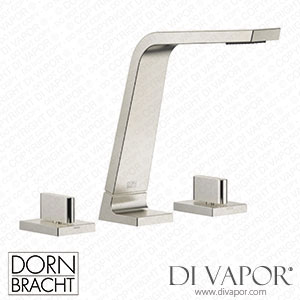 Dornbracht CL.1 Three-Hole Basin Mixer without Pop-Up Waste - Brushed Platinum Dorn Dv 1301 Spare Parts