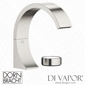Dornbracht Cyo Two-Hole Basin Mixer without Pop-Up Waste - Brushed Platinum Dorn Dv 1303 Spare Parts