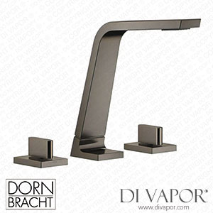 Dornbracht CL.1 Three-Hole Basin Mixer without Pop-Up Waste - Brushed Dark Platinum Dorn Dv 1320 Spare Parts