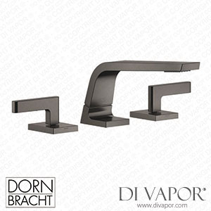 Dornbracht CL.1 Three-Hole Basin Mixer without Pop-Up Waste - Brushed Dark Platinum Dorn Dv 1324 Spare Parts