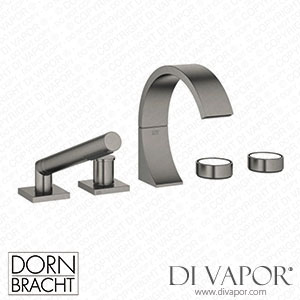 Dornbracht Cyo Five-Hole Bath Mixer for Bath Rim Or Tile Edge Installation - Brushed Dark Platinum Dorn Dv 1327 Spare Parts