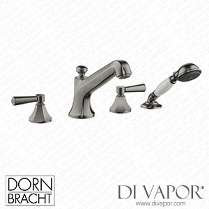 Dornbracht Madison Bath Shower Set for Bath Rim Or Tile Edge Installation - Brushed Dark Platinum Dorn Dv 1329 Spare Parts