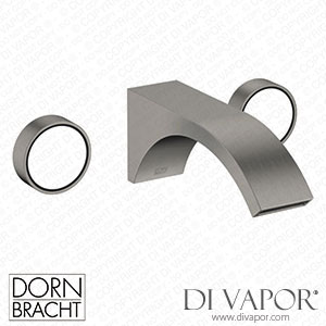 Dornbracht Cyo Wall-Mounted Basin Mixer without Pop-Up Waste - Brushed Dark Platinum Dorn Dv 1351 Spare Parts