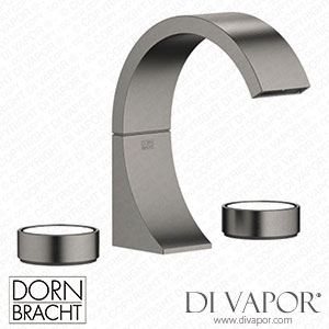 Dornbracht Cyo Three-Hole Basin Mixer with Pop-Up Waste - Brushed Dark Platinum Dorn Dv 1355 Spare Parts