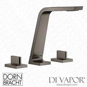 Dornbracht CL.1 Three-Hole Basin Mixer without Pop-Up Waste - Brushed Dark Platinum Dorn Dv 1357 Spare Parts