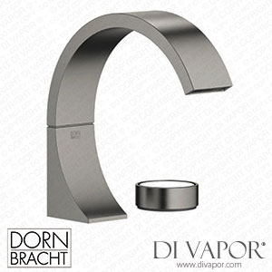 Dornbracht Cyo Two-Hole Basin Mixer without Pop-Up Waste - Brushed Dark Platinum Dorn Dv 1359 Spare Parts