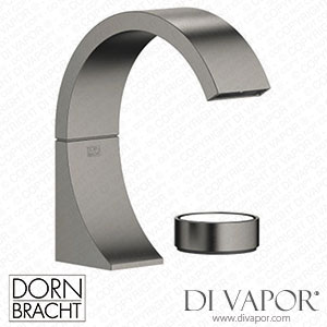 Dornbracht Cyo Two-Hole Basin Mixer without Pop-Up Waste - Brushed Dark Platinum Dorn Dv 1360 Spare Parts