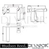 Hudson Reed Drift Basin Mixer Tap Spare Dimensions