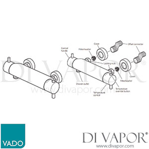 Vado DSG-149-1-2-CP DGS Exposed 1/2 Thermostatic Shower Valve Spare Parts