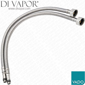 Vado DUA-TAIL/I-10MM Flexible Tail 475mm 10mm Male x 1/2 Inch Female to Suit TE-100M SUM-100 and SUM-100E