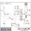 Bristan DUL BSM C Mixer Spare Tech Diagram