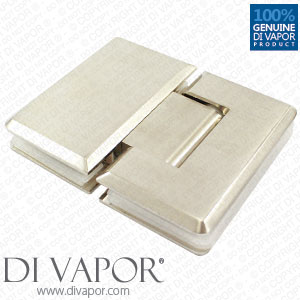 180 Degree Shower Hinge Door Bracket | Polished Satin Nickel Finish