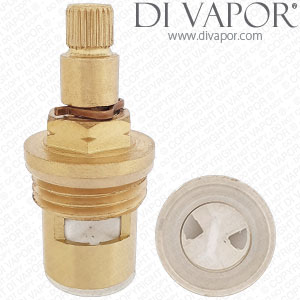 48mm 1/2 Inch 24 spine Ceramic Disc Flow Cartridge - Anti-Clockwise Turn On