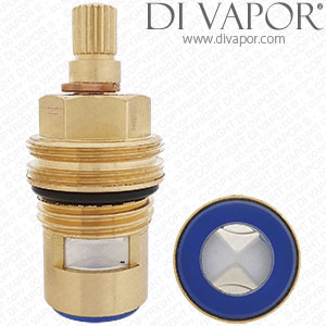 1/2 Ceramic Disc Cartridge - 20 Spline - 52mm - Threaded Flange - Anti-Clockwise Open