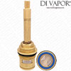 95mm Ceramic Disc Shower & Tap Valve On/Off Cartridge - 3/4 BSP Quarter Turn Anti-Clockwise Turn to Open - 20 Teeth Spline