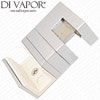 Perpendicular Glass Panel Bracket