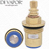 46mm 1/2 Inch On/Off Flow Ceramic Disc Cartridge - 20 Spline - Anti-Clockwise Open