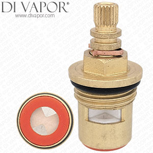 46mm 1/2 Inch On/Off Flow Ceramic Disc Cartridge - 20 Spline - Clockwise Open