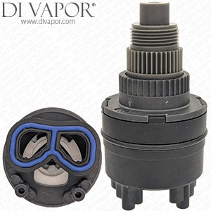 35mm Push Button Shower Valve Cartridge with On / Off Rotary Function - DVMU784