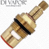 52mm Flow Cartridge - 24 Spline - 1/2 Inch - Quarter Turn - Clockwise Turn On
