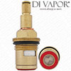 55mm 1/2" Ceramic Disc Cartridge - Clockwise Open - 1/4 Turn - Threaded Flange - DVX2347