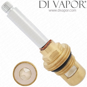 82mm Flow Control Cartridge - 20 Spline - 1/2 Inch BSP - Chrome