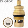 54mm Half Turn 1/2" BSP Flow Cartridge - 20 Spline - Anti-Clockwise Turn to Open