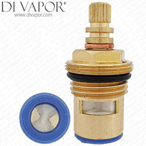 46mm 1/2 Inch Ceramic Disc Cartridge - Anti-Clockwise Open - 1/4 Turn - Threaded Flange