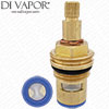 55mm 1/2" Ceramic Disc Cartridge - Anti-Clockwise Open - 1/4 Turn - Threaded Flange - DVX77336