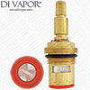 60mm 1/2 Inch Ceramic Disc Cartridge - Clockwise Open - 1/4 Turn - Threaded Flange - DVX77423