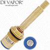 85mm 1/2 Inch Ceramic Disc Cartridge - Anti-Clockwise Open - 1/4 Turn - Threaded Flange