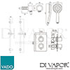 VADO DX 17120 CELSQ CP DX Spare Parts Diagram