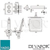 VADO DX 172251 NOT CP DX Spare Parts Diagram