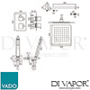 VADO DX-172251-PHA-CP-DX Spare Parts Diagram