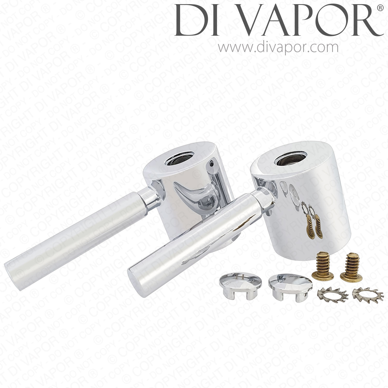 Trip Lever Tap Handle Replacement - Chrome 35mm Valve Core For Bathroom/Basin Taps (Zinc Alloy)