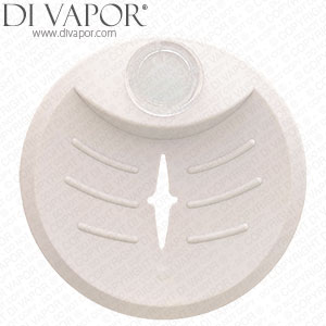 Shower Riser Rail Soapdish Holder - for 25mm Rails - White