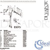 Ideal Standard Silver Dual Control 1 Taphole Bidet Mixer Waste Tap Spares