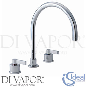 Ideal Standard E0078AA Silver Dual Control Three Taphole Kitchen Sink Mixer Tap Spare Parts