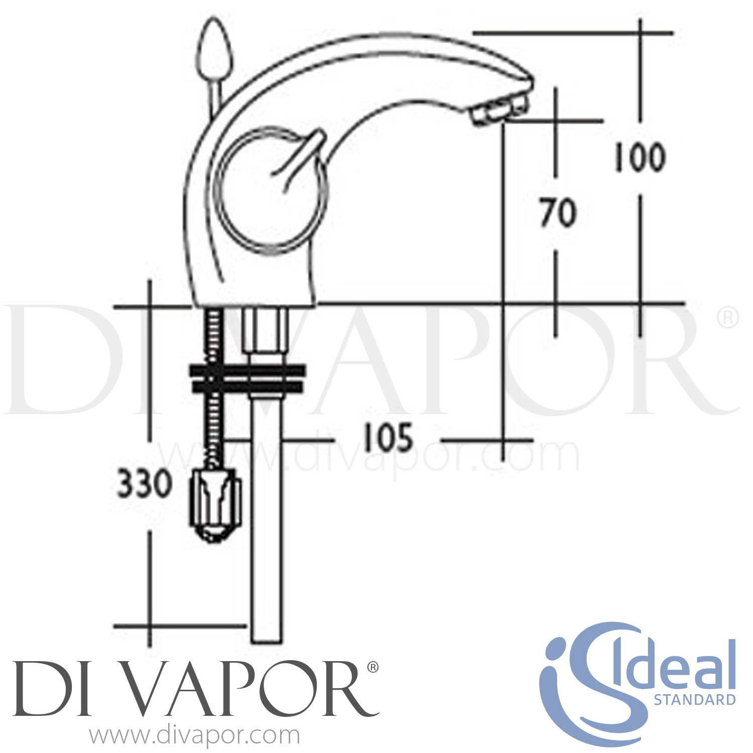 Ideal E0106AA Academy Dual Control Basin Mixer Spare Parts