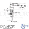Ideal Standard E0116AA Mixer Spare Diagram