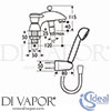 Ideal Standard E0715AA Mixer Spare Diagram