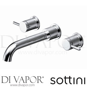 Sottini Alchemy Dual Control Wall Basin Mixer Tap Spare Parts E1961AA GEN1
