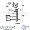 Ideal Standard E6115AA Mixer Spare Diagram