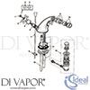 Ideal Standard E6115AA Mixer Spare Tech Diagram